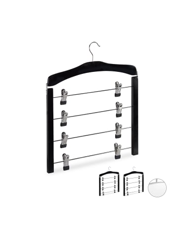 relaxdays 12x Rockbügel in Schwarz