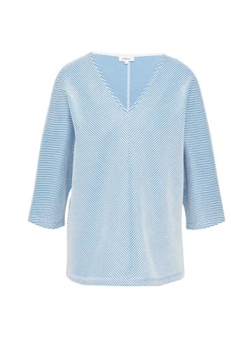 S.OLIVER RED LABEL Langarmshirt in Blau
