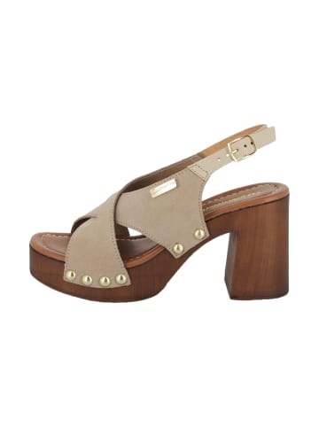 Les Tropéziennes par M Belarbi Les Penn – Ledersandalen mit Absatz Braun