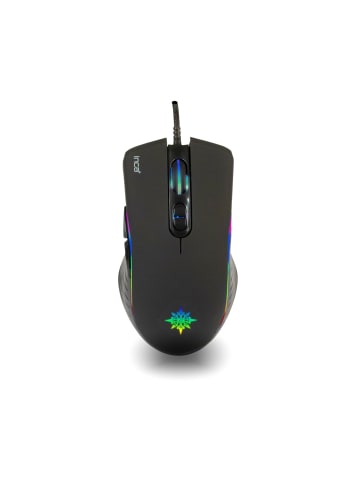 Inca Inca RGB Makro Tasten Professional Gaming Maus 4800 DPI schwarz in schwarz