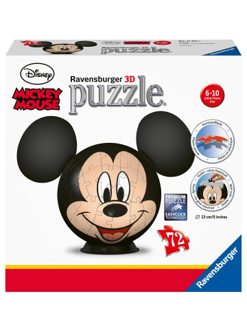 Ravensburger Ravensburger 3D Puzzle 11761 - Puzzle-Ball Mickey Mouse - 72 Teile -...