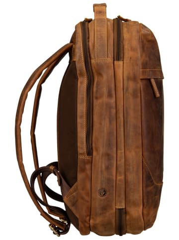 Greenburry Rucksack Vintage Overnighter XL in Sattelbraun