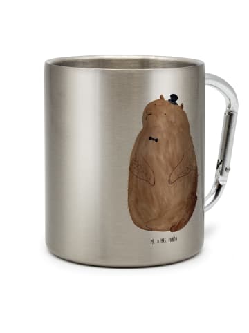 Mr. & Mrs. Panda Outdoor Tasse Murmeltier ohne Spruch in Silber