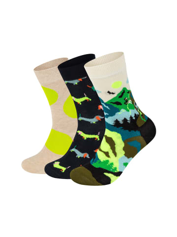 Happy Socks Socken Climbing-Puppy Love-Jumbo Dot in multi_coloured