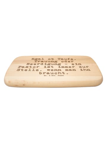 Mr. & Mrs. Panda Schneidbrett Spruch Pastor Begleiter mit Spruch in Transparent
