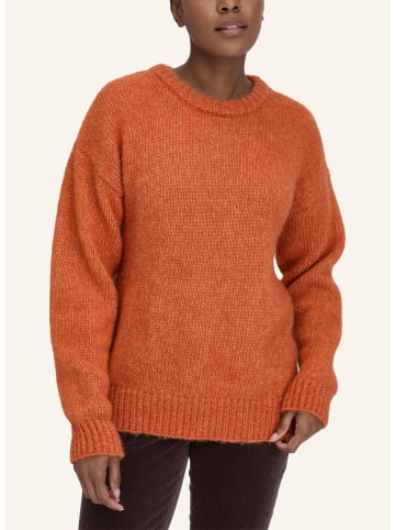 Hessnatur Strick Pullover in rotorange