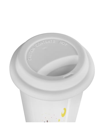 Mr. & Mrs. Panda Thermobecher Bär Träume mit Spruch in Weiß