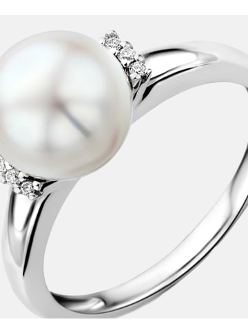 Diamant L'éternel Ring aus 375 Weißgold mit Perle