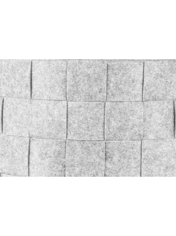 N8WERK Aufbewahrungskorb Filz 32cm hellgrau  grau