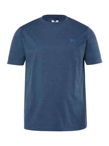 Men Plus Kurzarm T-Shirt in graublau