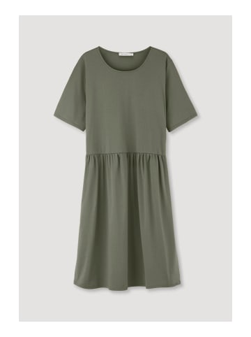 Hessnatur Shirt-Kleid in oliv