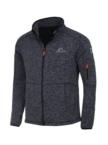 Westfjord Herren Fleecejacke "Katla" in Schwarz / Grau