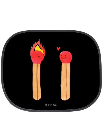 Mr. & Mrs. Panda Auto Sonnenblende Streichhölzer ohne Spruch in Schwarz