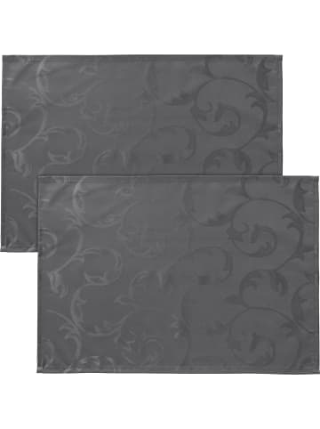 Erwin Müller Jacquard Tischset 2er-Pack Greven in anthrazit