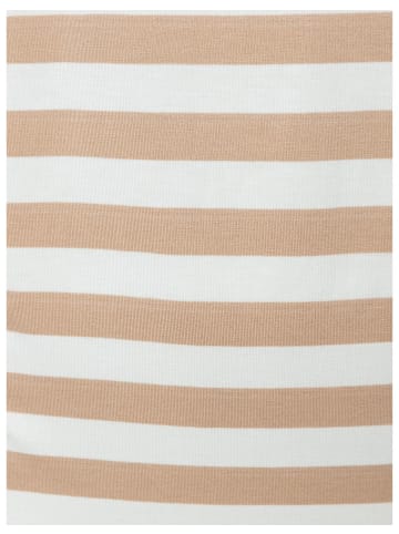 More & More Streifenshirt in cork beige offwhite small yarn stripes jersey
