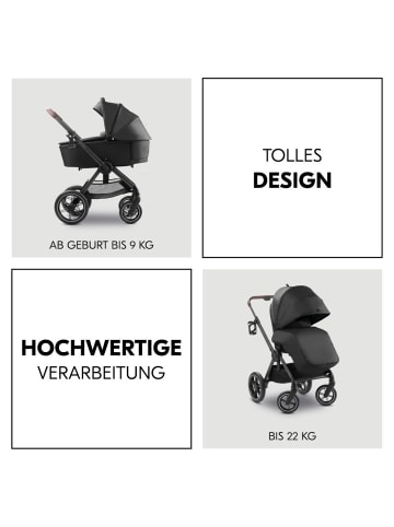 Hauck Kombi-Kinderwagen Comfort N Care Set - inkl. in schwarz