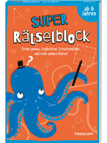 Tessloff Buch - Super Rätselblock ab 6 Jahren. Schau genau, Logikrätsel, Schat