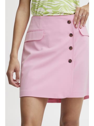 b. young BYDANTA SH SKIRT - HEAVY WOVEN A-shape in Begonia Pink