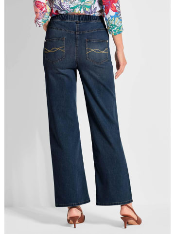 GOLDNER Kurzgröße:  Schlupfjeans Bequeme Jeanshose VERA in marine