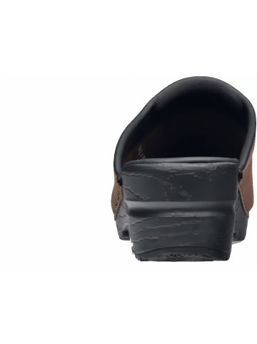 Sanita Comfortwear Clog "Original-Sonja Textured Oil Op" in Braun