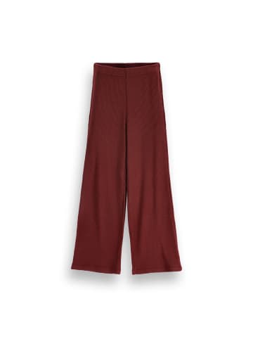 Coccodrillo Gerippte Leggings mit langem Bein in dunkelrot