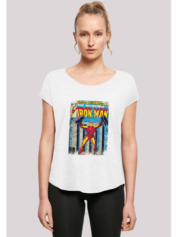 F4NT4STIC Long Cut T-Shirt Marvel Iron Man Cover in weiß