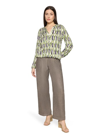 CARTOON Casual-Bluse mit Muster in Green/Blue
