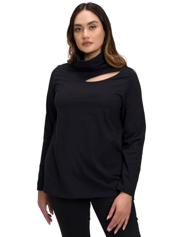 Ulla Popken Shirt in schwarz