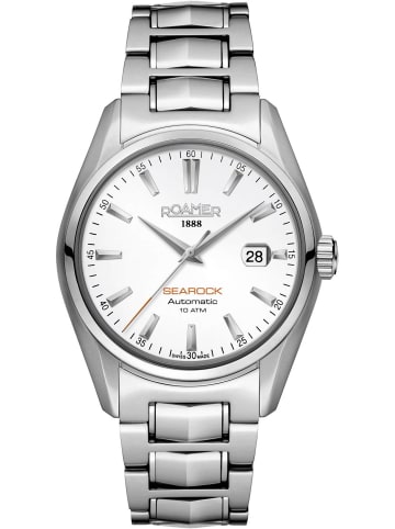 Roamer Schweizer Uhr Searock Automatic Weiß in silber