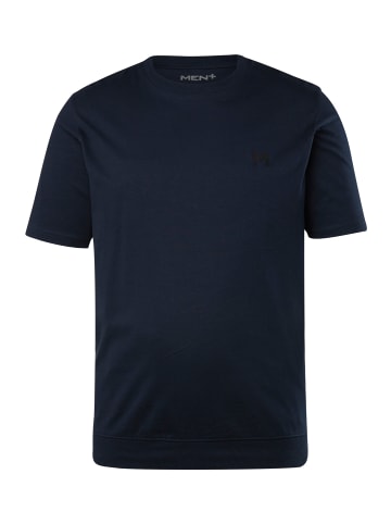 Men Plus Kurzarm T-Shirt in navy blau