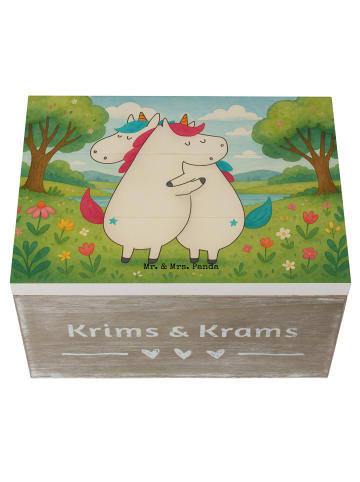 Mr. & Mrs. Panda Aufbewahrungsbox Einhörner Umarmen Design ohne ... in Weiß
