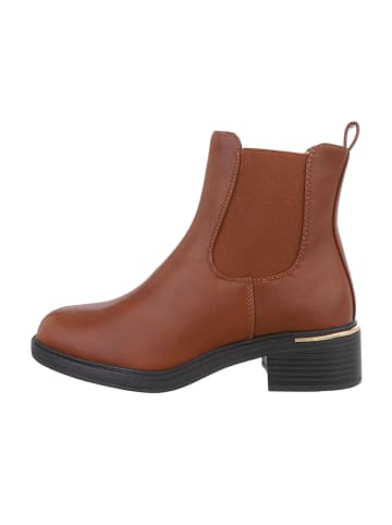 Ital-Design Stiefelette in Camel