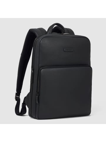 Piquadro Modus Restyling Rucksack Leder 37 cm Laptopfach in nero