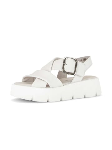 Gabor Plateau Sandalen in creme