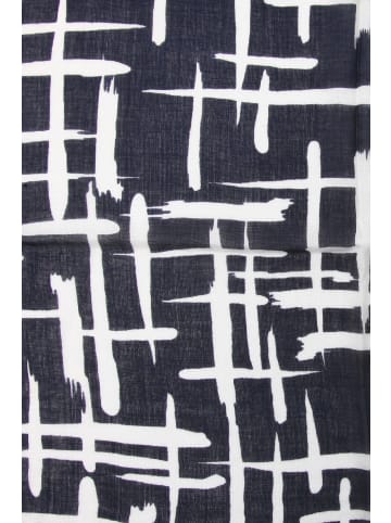 collezione alessandro Italienischer Schal " Japan " in blau