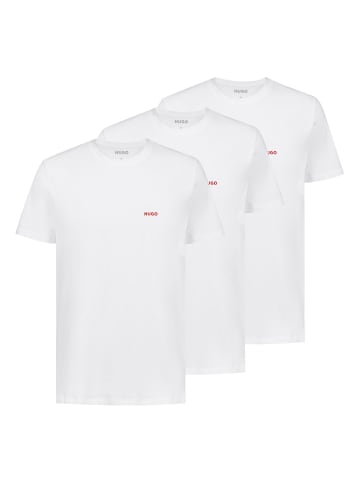 HUGO 3er Pack T-Shirts Crew-Neck in Weiß