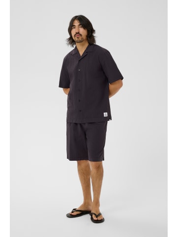 Matinique Kurzarmhemd MAklampo Relaxed fit in Washed Black