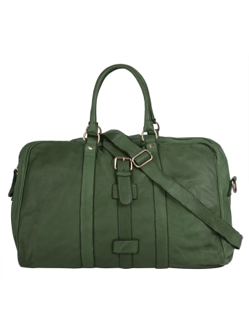 Forty degrees Reisetasche echt Leder in grün