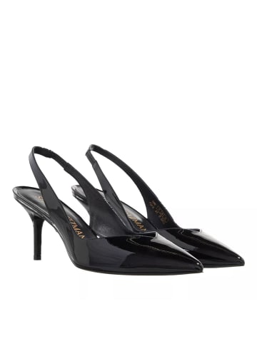 Stuart Weitzman Eva 75 Slingback Black in black