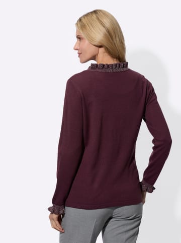 Sieh an! Strickjacke in burgund