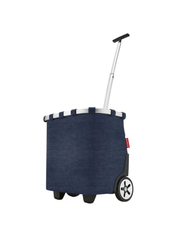 Reisenthel carrycruiser - Einkaufstrolley 47.5 cm (leo vanilla) in twist navy