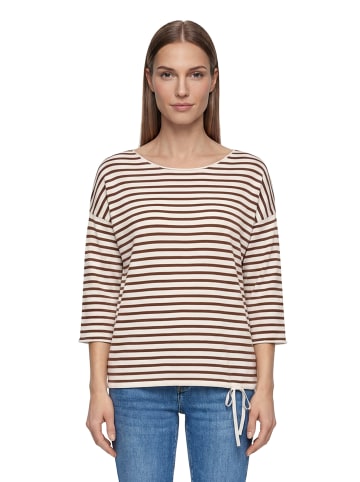 Betty Barclay Strickpullover mit U-Boot-Ausschnitt in Patch Cream/Brown