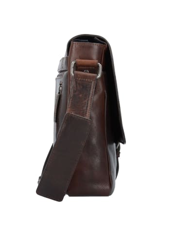 Leonhard Heyden Roma Aktentasche Leder 35 cm Laptopfach braun
