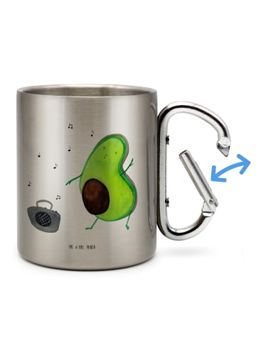 Mr. & Mrs. Panda Teetasse Avocado Tanzen ohne Spruch in Silber