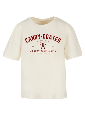 F4NT4STIC Ladies Everyday Tee Weihnachten Candy Coated Christmas in Whitesand