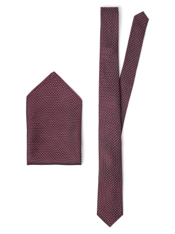 Finshley & Harding London Krawatte in bordeaux - 0003