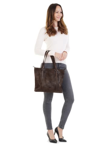 Bodenschatz Shopper echt Leder in braun