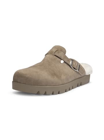 VITAFORM Samtziegenleder Clogs in taupe