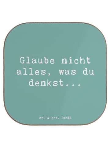 Mr. & Mrs. Panda Untersetzer Spruch Selbstvertrauen und Klarheit... in Meeresbrise