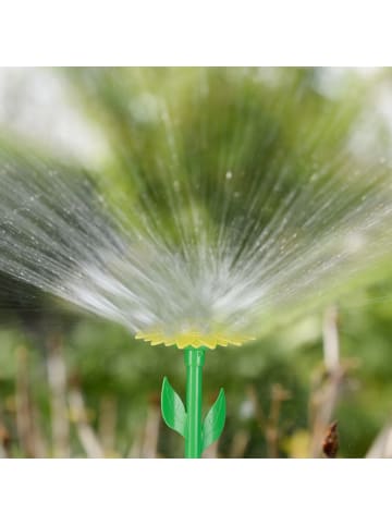relaxdays 6x Sprinkler Blume in Rot/ Gelb